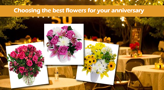Choosing the best flowers for your anniversary